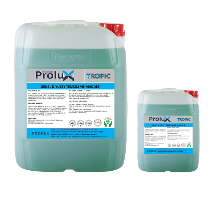 PROLUX TROPIC GENEL VE YÜZEY TEMİZLEYİCİ 5 LT VE 20 LT 